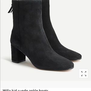 Jcrew Willa kid suede ankle boots